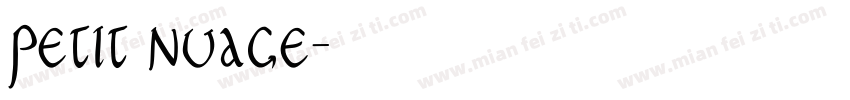Petit Nuage字体转换